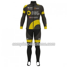 Completo Maglia ML + Pantaloncino con bretelle ML 2017 Direct Energie N001